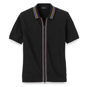 Paul Fredrick Cotton Full Zip Polo NEW!
